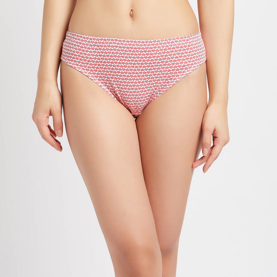 Cotton Printed Panty, Red, large image number null