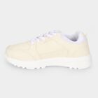 Women's Beige Lace-Up Sneakers, Beige, small