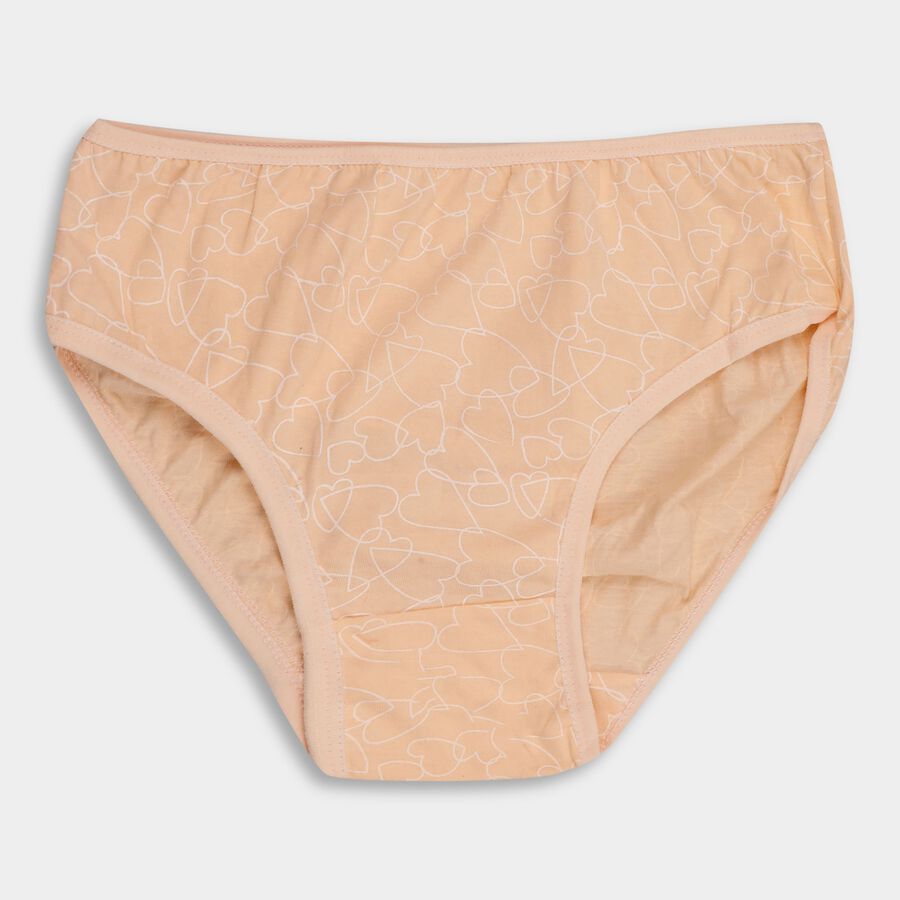 Girls' 100% Cotton Panty , पीच, large image number null