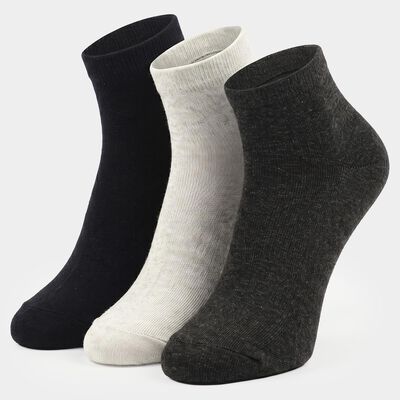 Men's Ankle Length Pack of 3 Socks ( Grey, Charcoal, Navy )