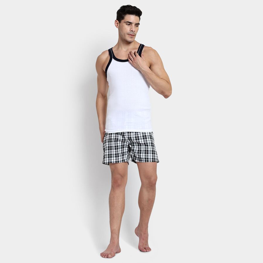 Men's 100% Cotton Gym T-Shirt, White, large