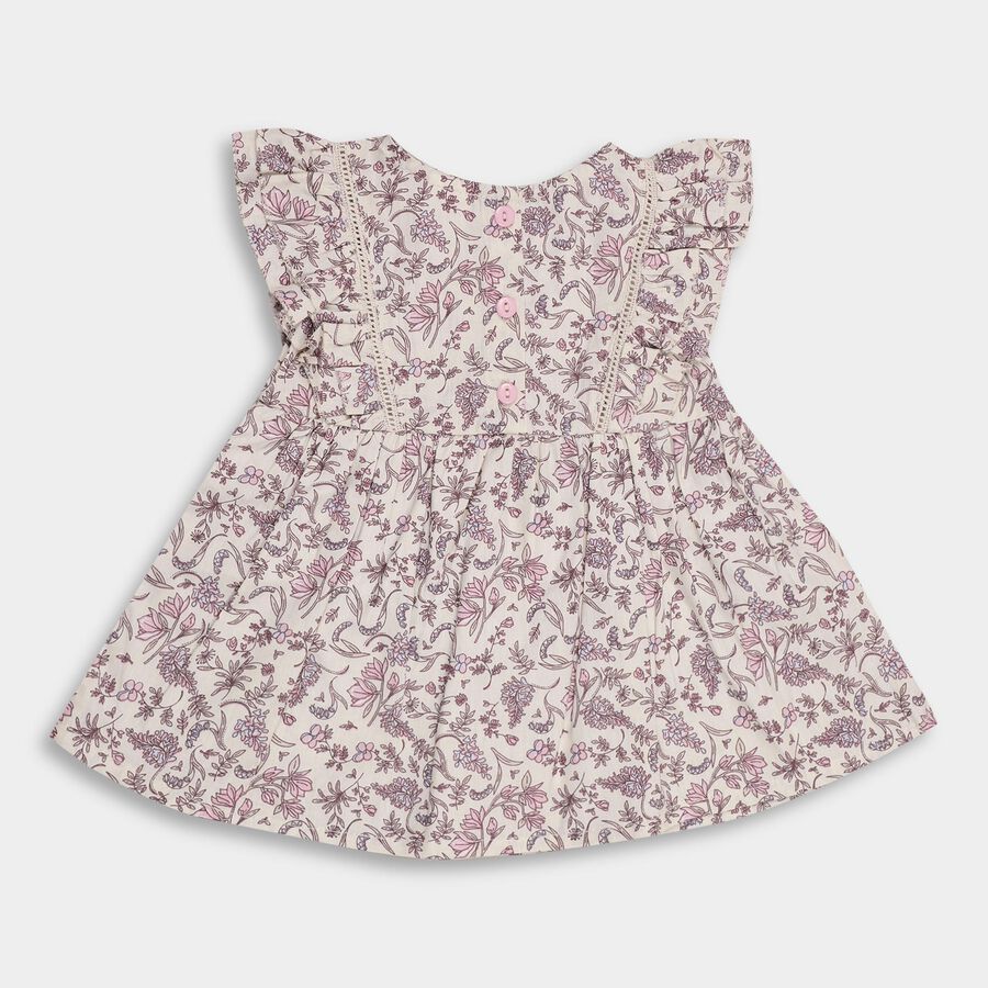 Infant Girls' 100% Cotton Frock , गहरा पीला, large image number null