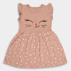 Girls' 100% Cotton Frock , Light Pink, small image number null