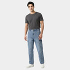 Men's Light Blue Straight Fit Classic Jeans, हल्का नीला, small