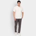 Men's Collared Half Sleeves T-Shirt, ऑफ व्हाइट, small image number null