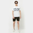 Cut & Sew Round Neck T-Shirt, White, small image number null