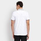 Men's Collared Half Sleeves T-Shirt, White, small image number null