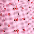 Girls Cotton Frock, Red, small image number null