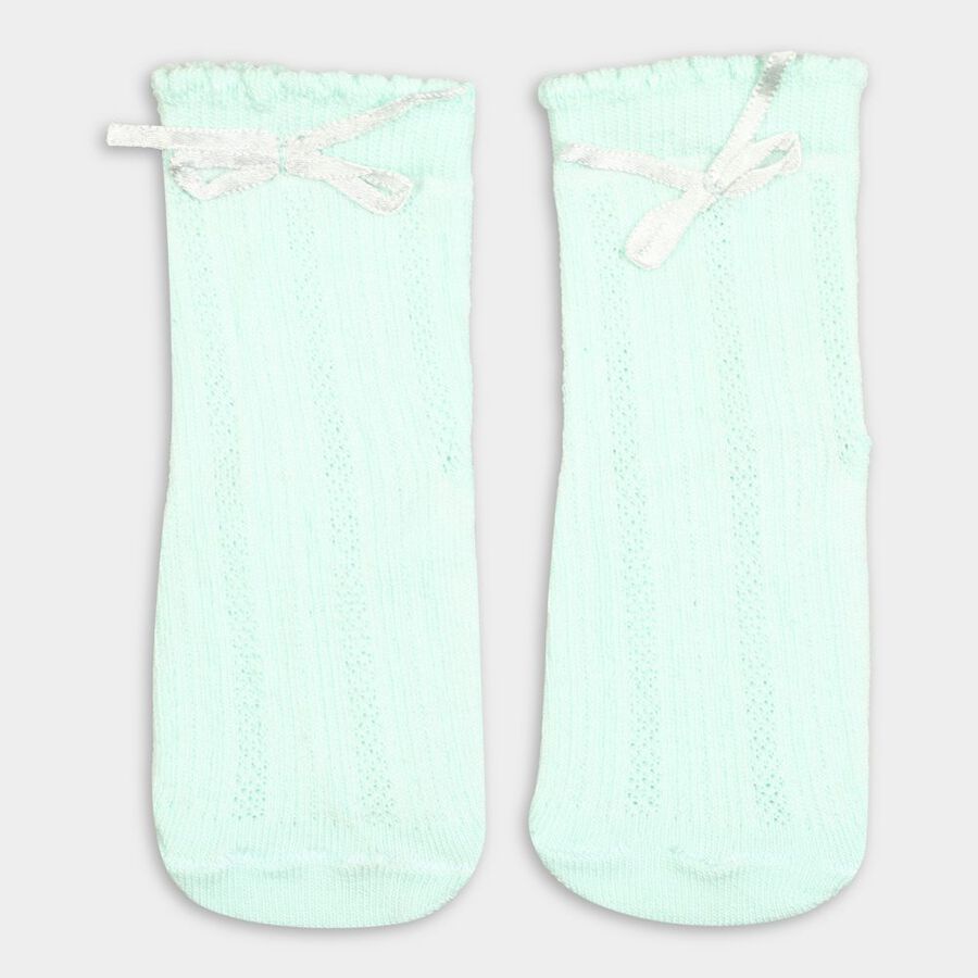 Infant's Socks (Pack of 2), Light Green, large