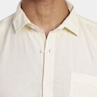 Men's 100% Cotton Casual Shirt, Yellow, small image number null