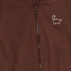 Infants' Brown Cotton Blend Hooded Dinosaur Baba Suit, Brown, small image number null
