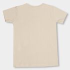 Boys' 100% Cotton Half Sleeves T-Shirt, Beige, small image number null