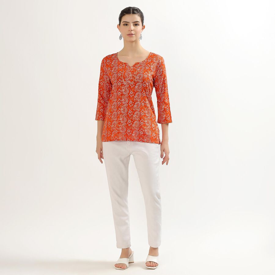 Ladies' Kurti , Orange, large image number null