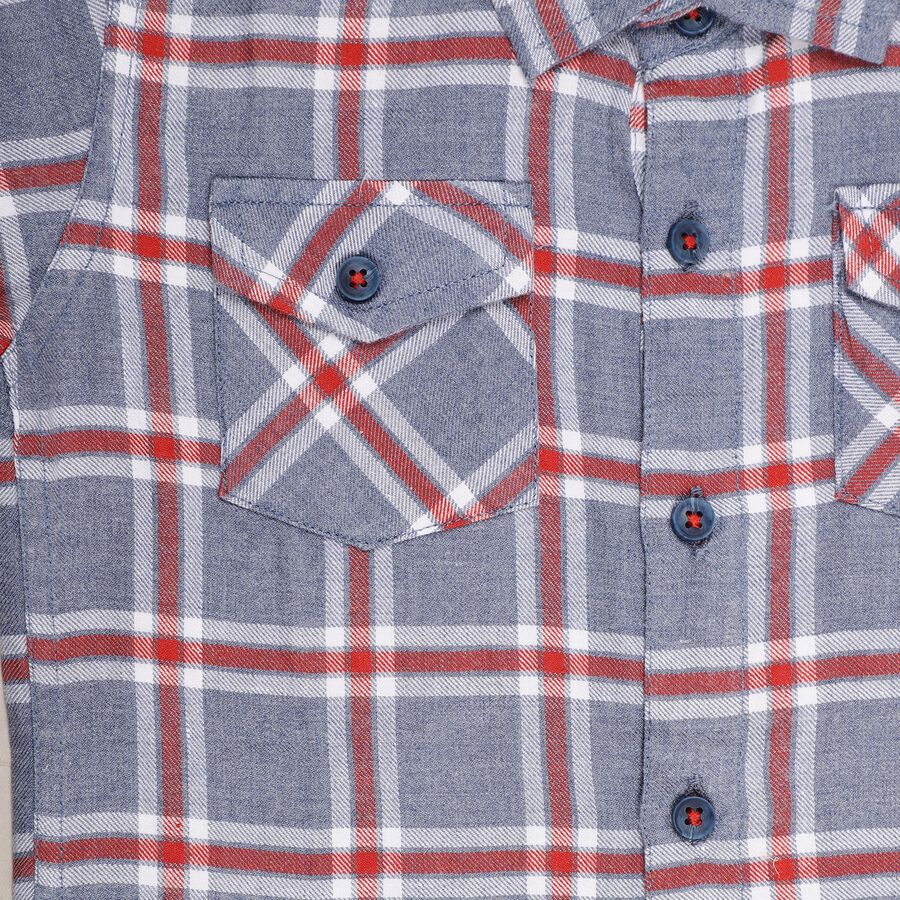 Boys' Casual Shirt, हल्का ग्रे, large image number null