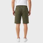 Men's Olive Green Regular Fit Printed Jamaican Shorts, Olive, small