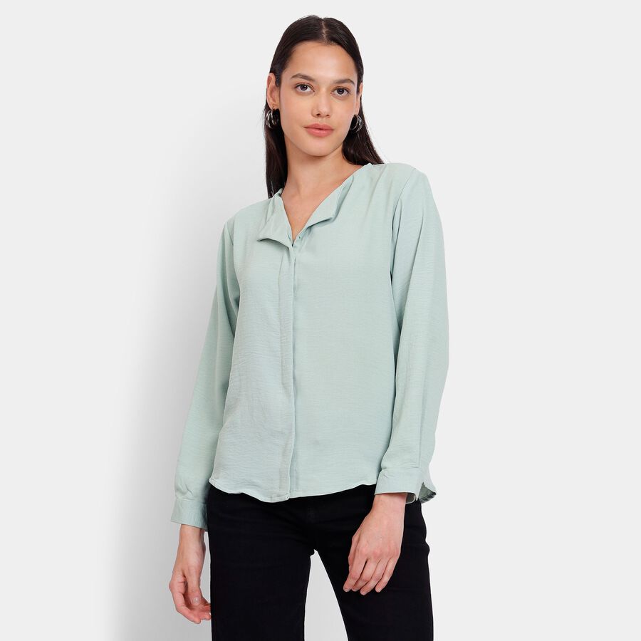Ladies' Shirt, हल्का हरा, large image number null