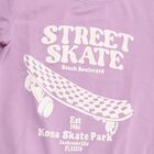 Boys Light Purple Crew Neck Graphic Sweatshirt, लाइलेक, small image number null