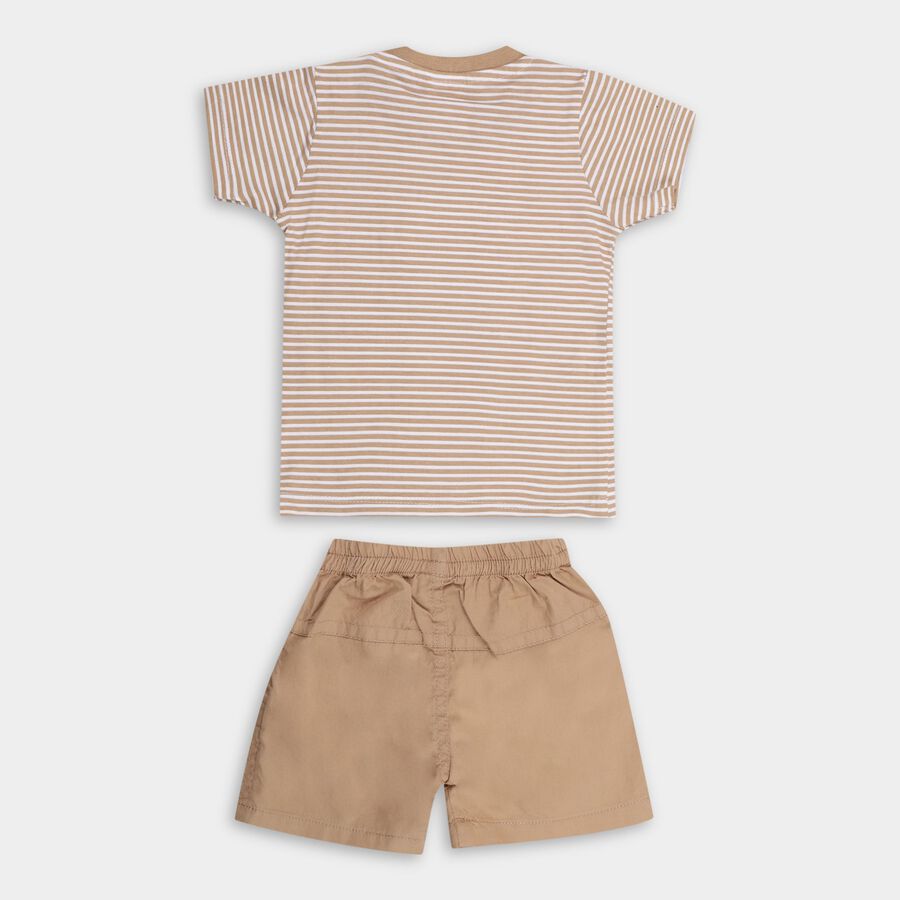 Infants'100% Cotton Baba Suit, भूरा, large image number null