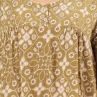 Women's Bright Coral Pink Round Neck Full Length Nighty, Olive, small image number null