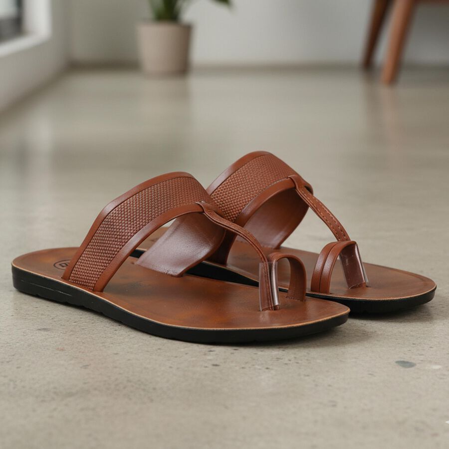 Men's Sandal, Brown, large