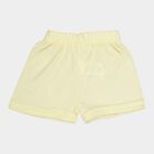 Infants Solid Elasticated Waist Half Pant, Yellow, small image number null