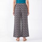 Women's Black Wide-Leg Solid Palazzos, काला, small