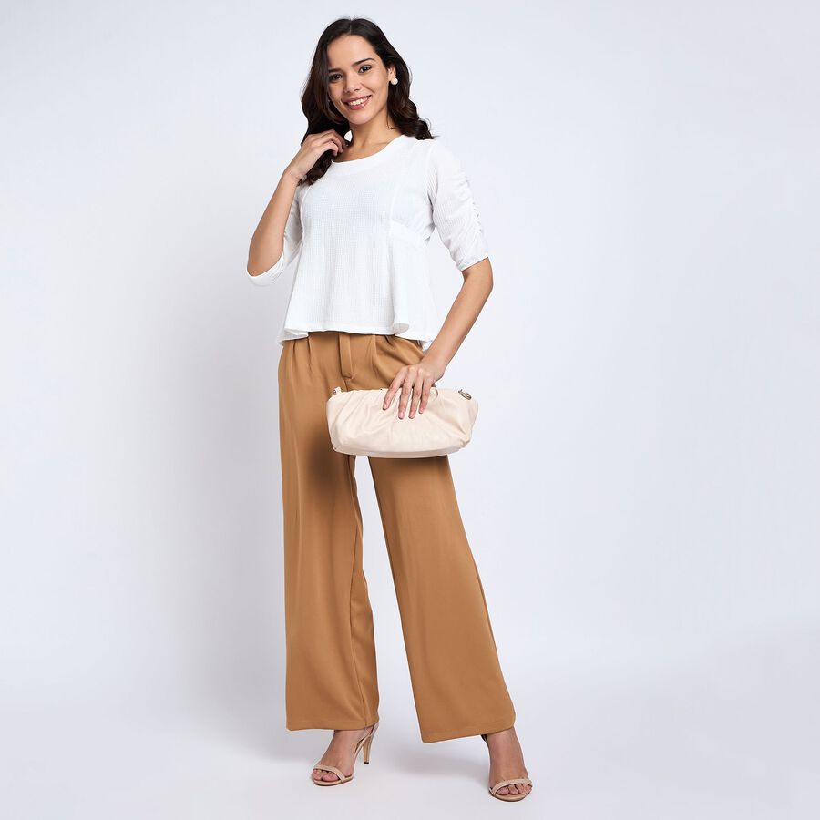Ladies'  Crop  Top, सफ़ेद, large image number null