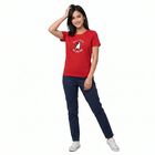 Women's Fuchsia Round Neck Regular T-Shirt, Fuchsia, small