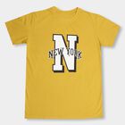 Boys' Half Sleeves T-Shirt , Mustard, small
