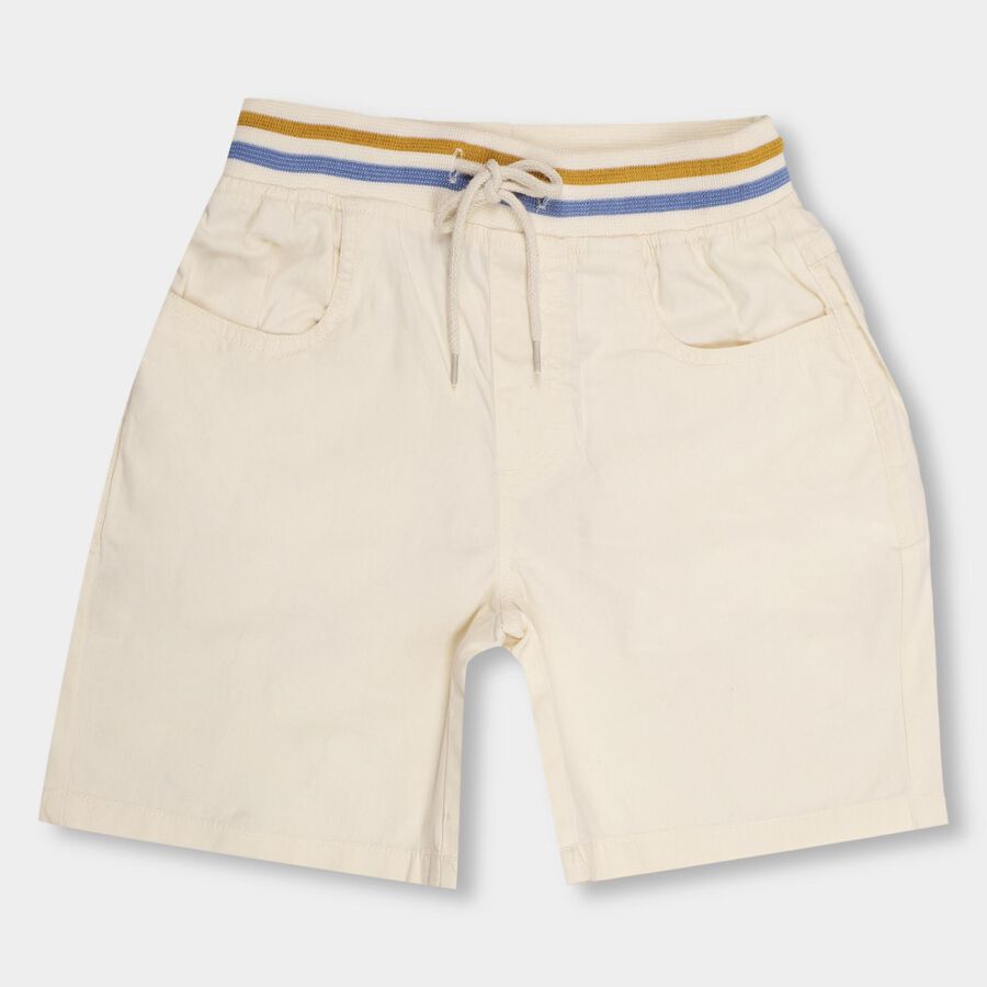 Boys' 100% Cotton Bermudas, गहरा पीला, large image number null