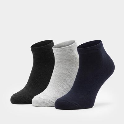 Men's Ankle Length Pack of 3 Socks ( Grey, Black, White )