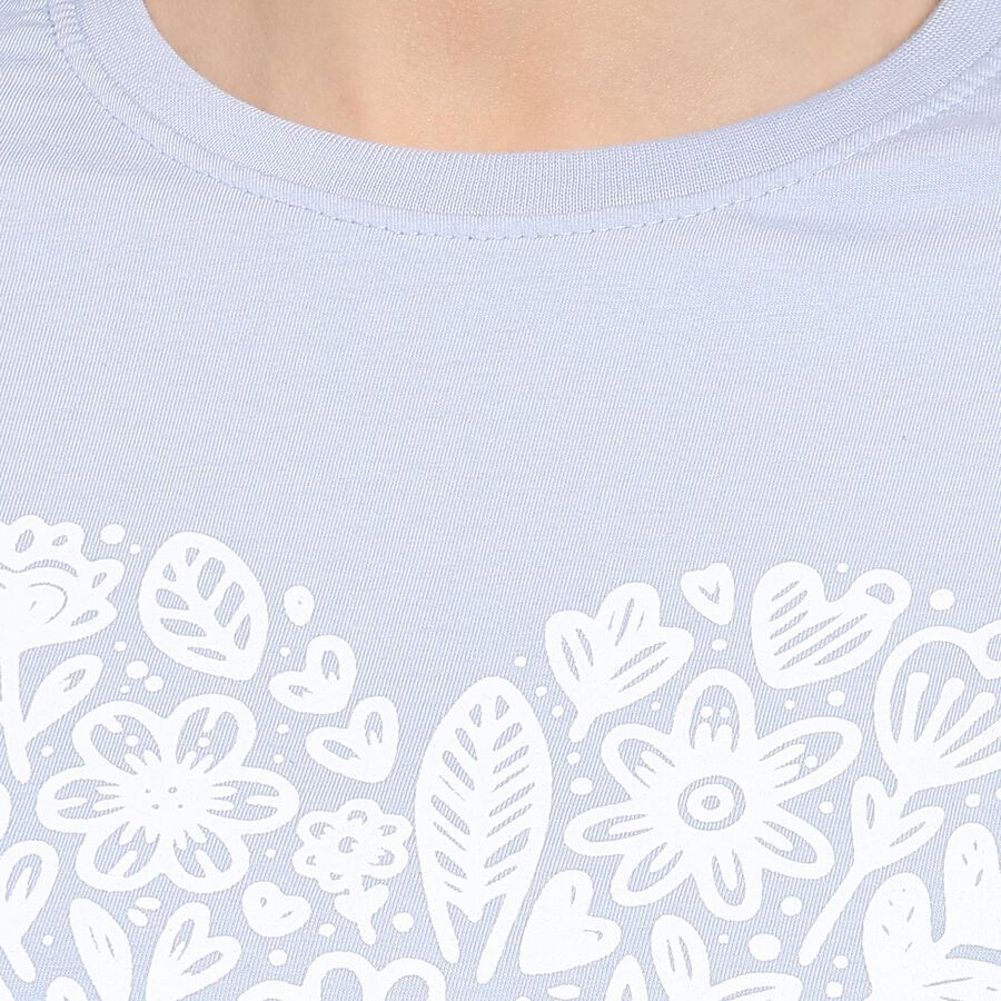 Ladies' Round Neck T-Shirt , Light Blue, large image number null