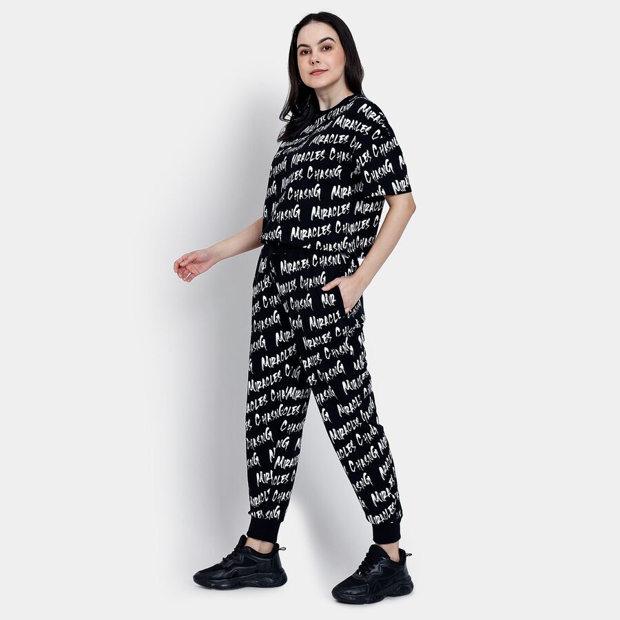 Ladies' Co-ord set, काला, large image number null