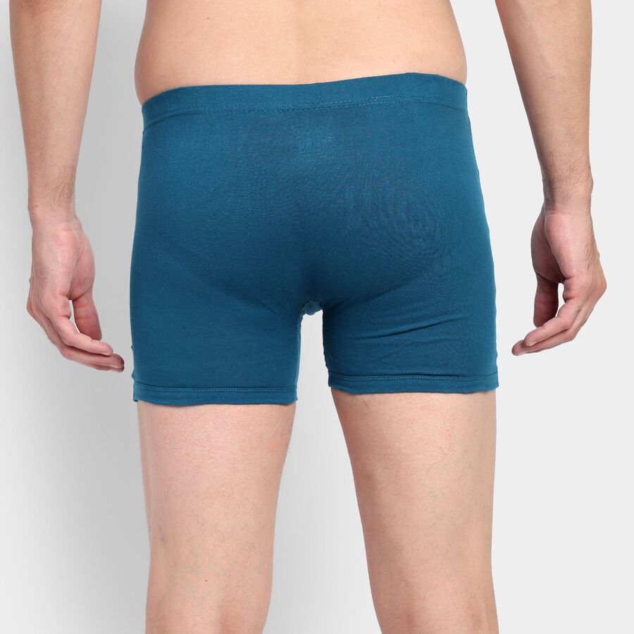 Men's 100% Cotton Trunks, Teal Blue, large image number null