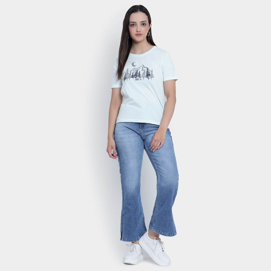 Round Neck T-Shirt, Light Green, large image number null