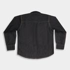 Boys Dark Charcoal Grey Classic Casual Shirt, Dark Grey, small image number null