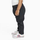 Infants Dark Charcoal Black Regular Fit Elastic Waist Jeans, गहरा ग्रे, small image number null