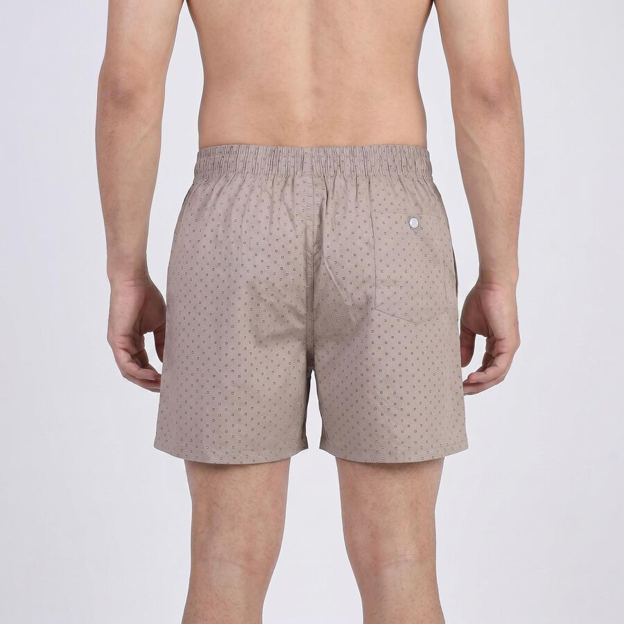 Men's Light Grey Regular Fit Solid Boxers, हल्का ग्रे, large