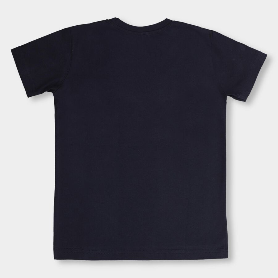 Boys' Half Sleeves T-Shirt , Navy Blue, large image number null