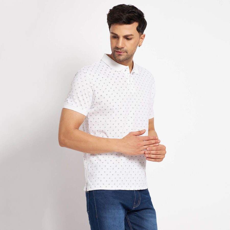 All Over Print Polo Shirt, White, large image number null