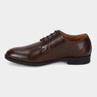 Men's Brown Lace-Up Derby Formal Shoes, Brown, small