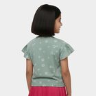 Girls' T-Shirt, हल्का हरा, small