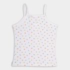Girls' 100% Cotton Vest (Pack of 2), White, small image number null