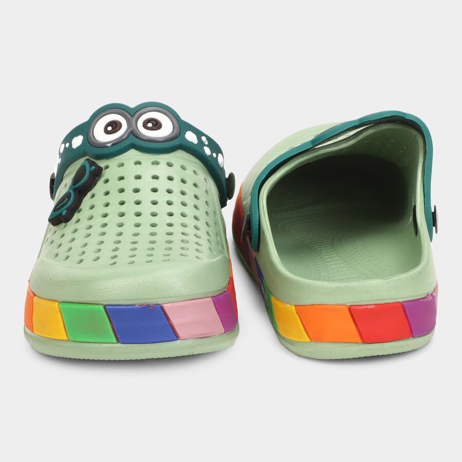 Boys Solid Clog, Green, large image number null