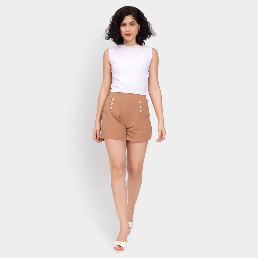 Ladies' Shorts, गहरा पीला, large image number null