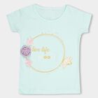 Girls' 100% Cotton T-Shirt , Light Green, small image number null