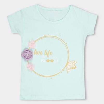 Girls' 100% Cotton T-Shirt 
