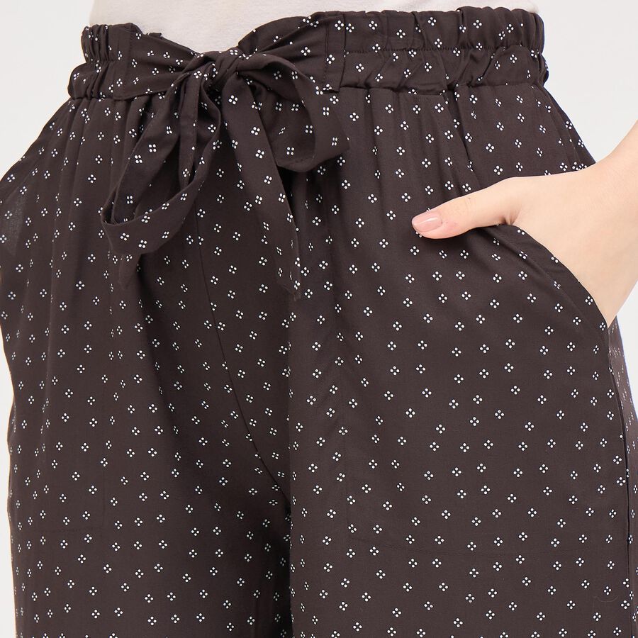 Ladies' Flared Capri, Brown, large image number null