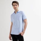Men's Regular Collar Casual Shirt, हल्का नीला, small image number null