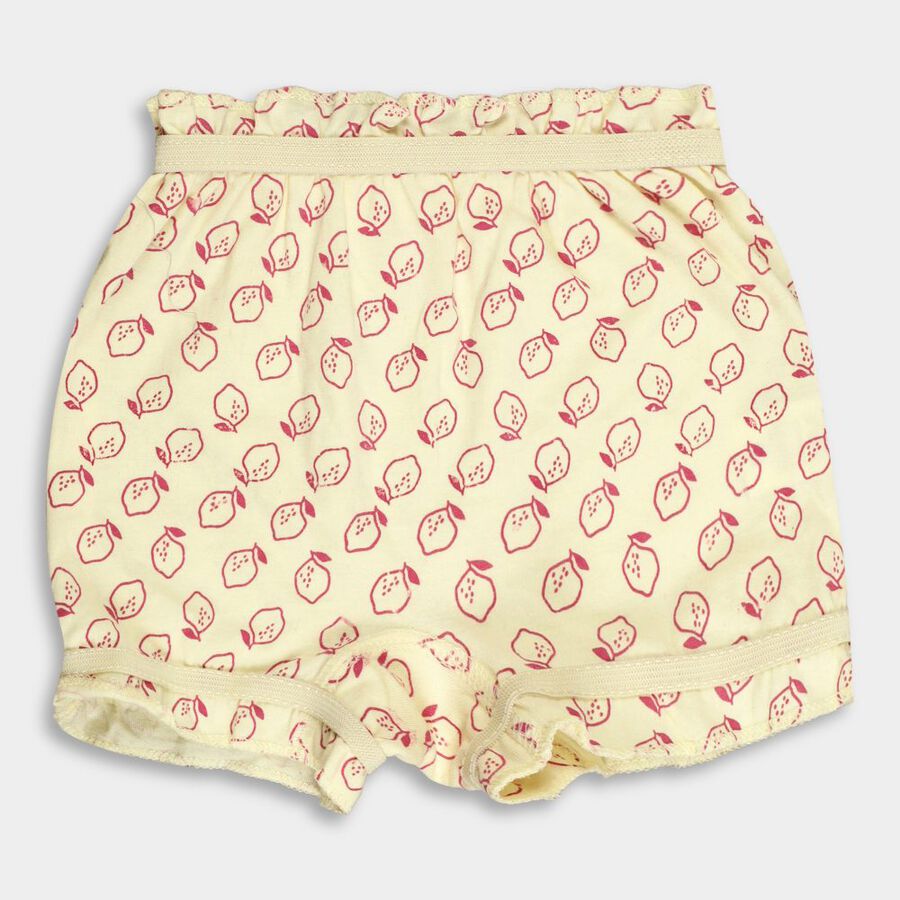 Girls' Cotton Bloomer, Yellow, large image number null